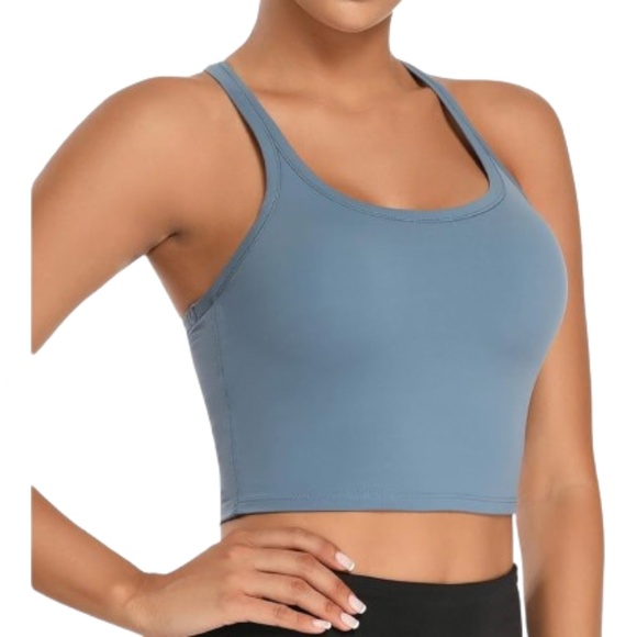 Women’s Sports Bra Workout Tank Top - Picture 1 of 8